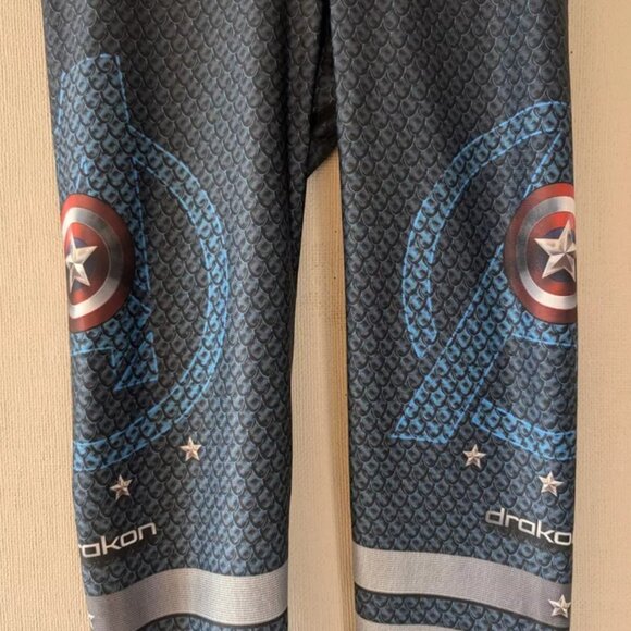 Drakon Leggings Captain America Spandex Yoga & Pilates OS Colombian Athleisure - Picture 6 of 16